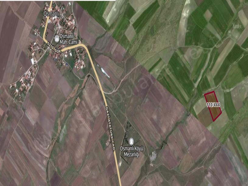 Tekirdağ Saray Osmanlı Köyünde  Satılık Arsa , 1,966 m2 Yolu Var Hisseli 