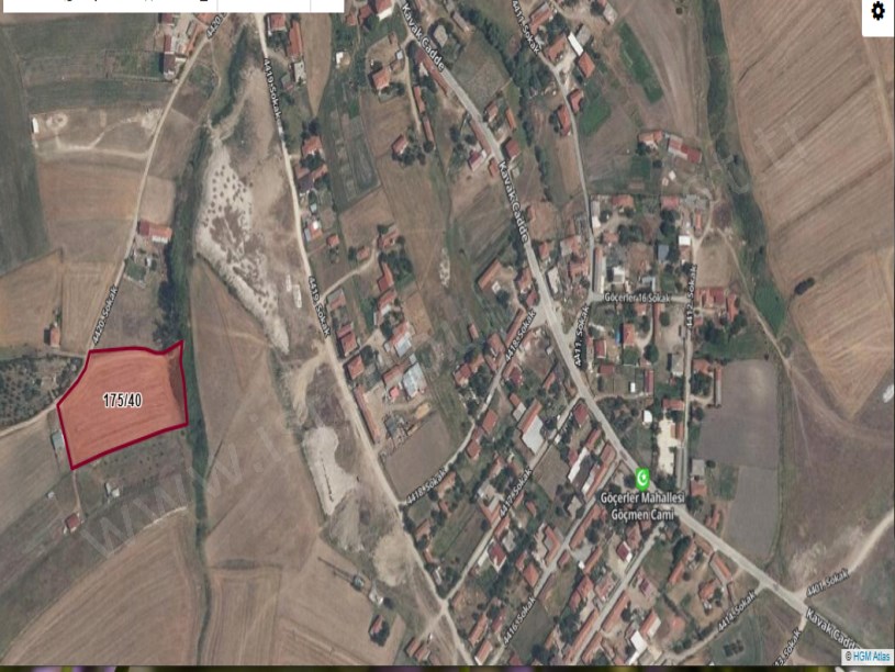 Tekirdağ Saray Göçerler Mah. Satılık Arsa , 250 M2 Köy İçi Hisseli Yolu Var 