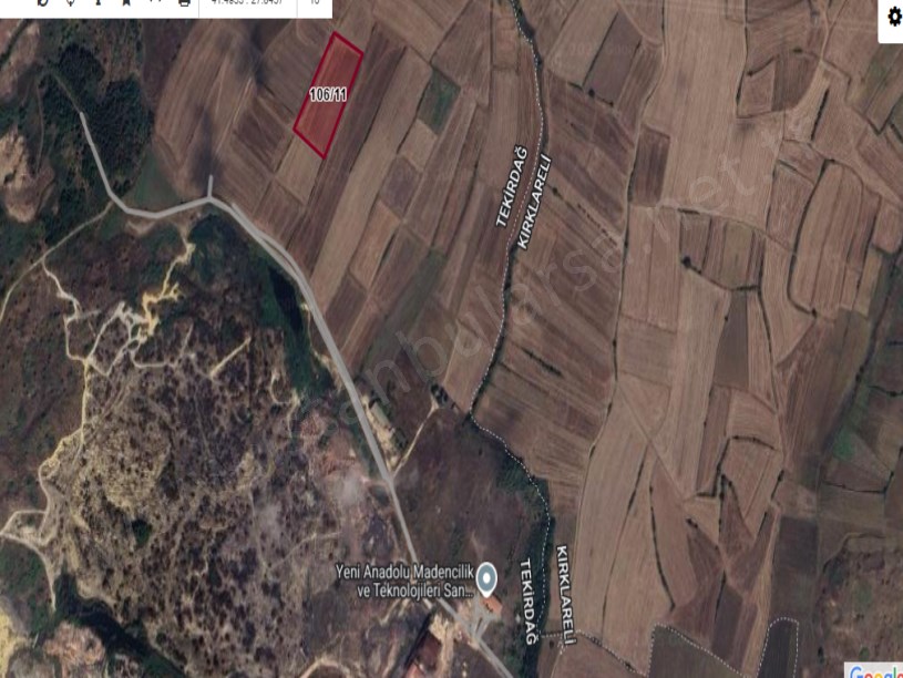 Tekirdağ Saray Edirköyde Satılık Arsa , 3,540 M2 Hisseli Yolu Var