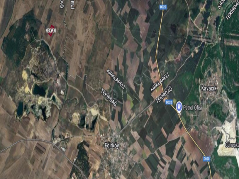 Tekirdağ Saray Edirköyde Satılık Arsa , 3,540 M2 Hisseli Yolu Var