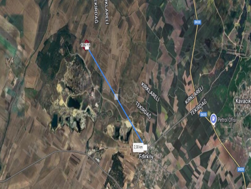 Tekirdağ Saray Edirköyde Satılık Arsa , 3,540 M2 Hisseli Yolu Var
