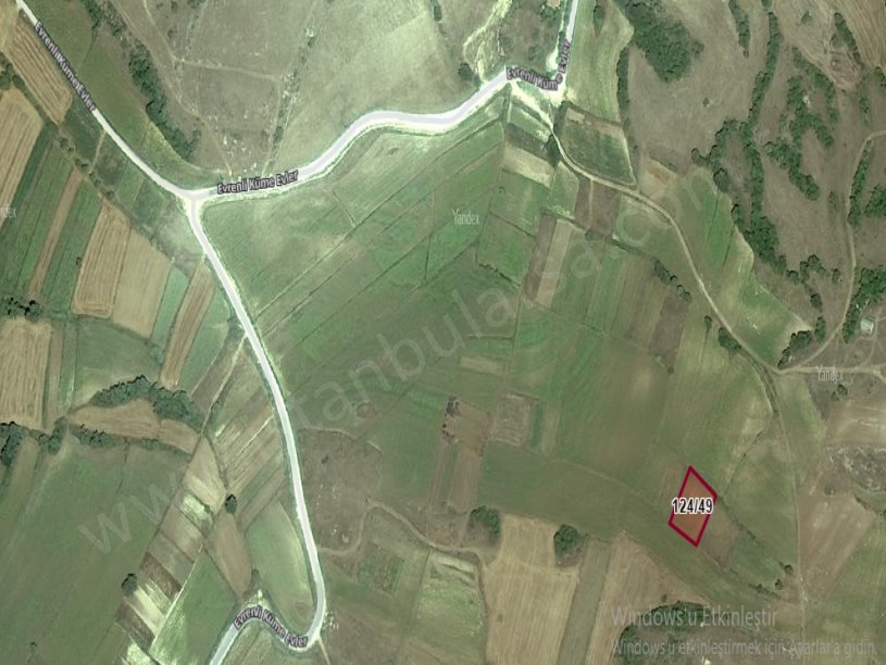 Kırklareli Vize Evrenlide Satılık Arsa , 188 m2 Hisseli