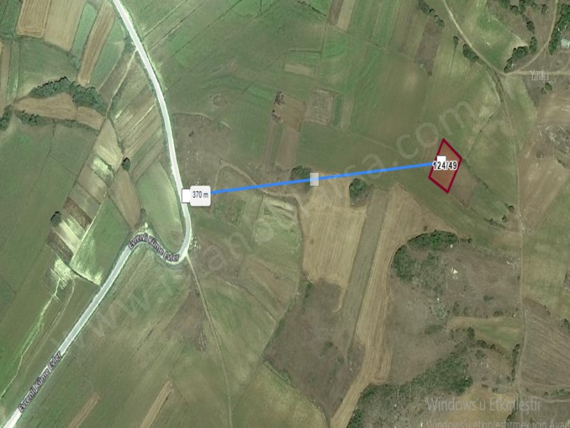 Kırklareli Vize Evrenlide Satılık Arsa , 188 m2 Hisseli