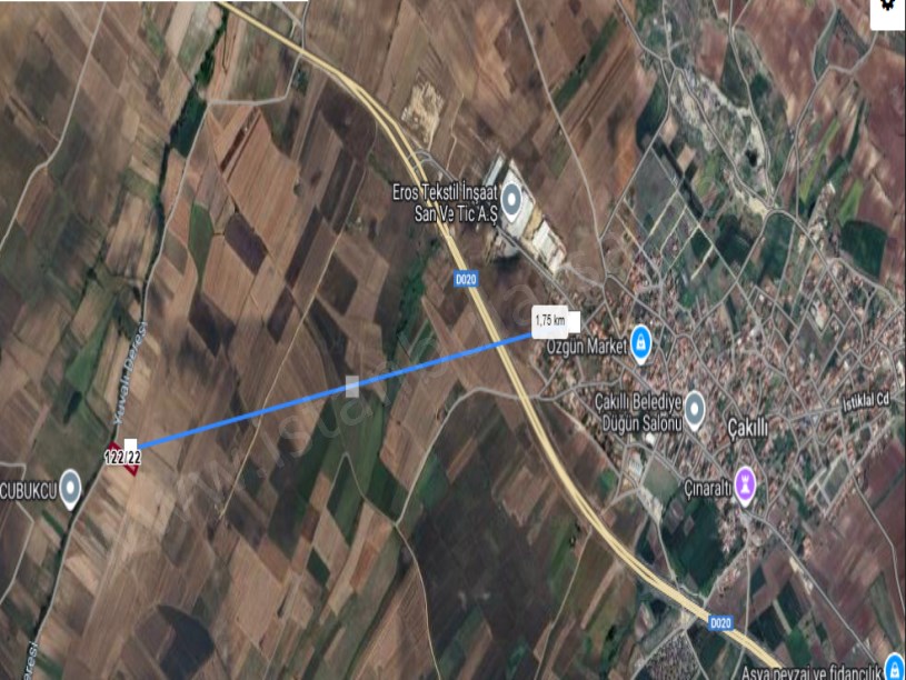 Kırklareli Vize Evrenlide Satılık Arsa , 150 m2 Yolu Var Hisseli