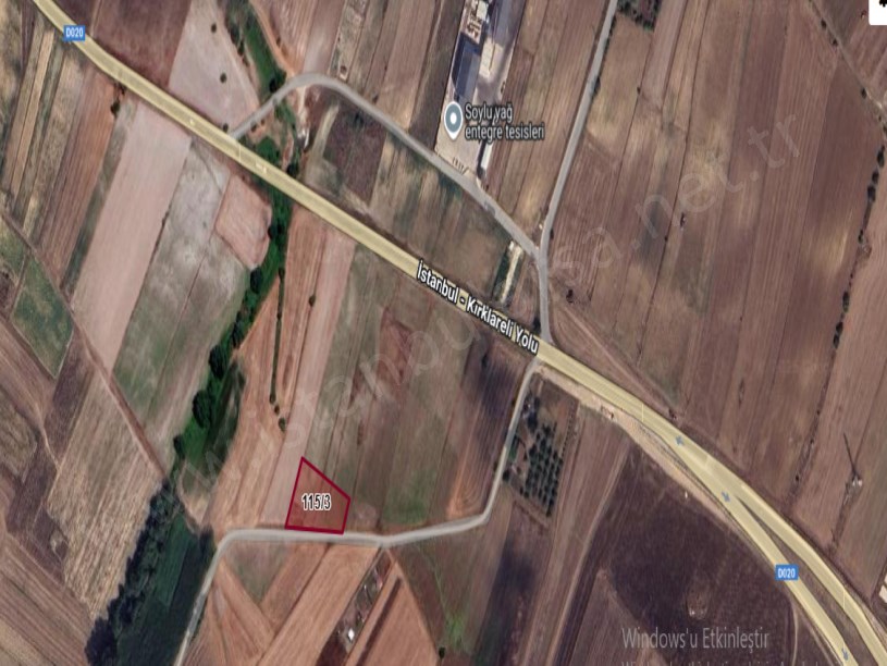 Kırklareli Vize Evrenlide Satılık Arsa , 134 M2 Hisseli Yola Cephe 