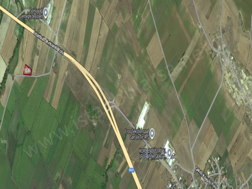 Kırklareli Vize Evrenlide Satılık Arsa , 134 M2 Hisseli Yola Cephe 