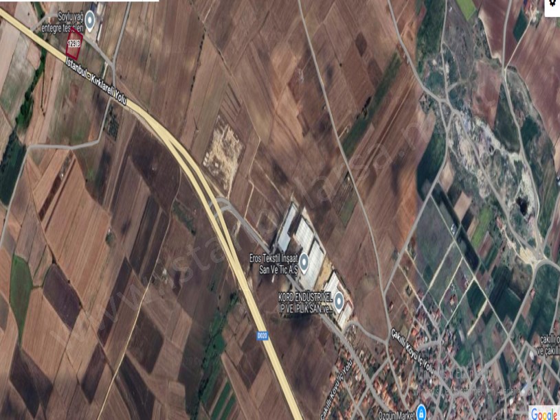 Kırklareli Vize Evrenlide Satılık Arsa , 188 M2 Cadde Cephe Hisseli 