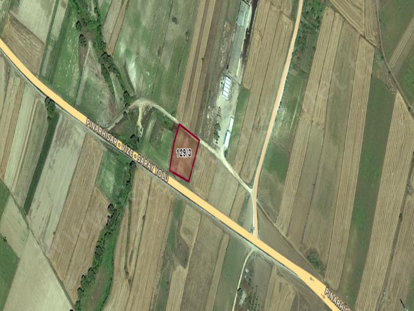 Kırklareli Vize Evrenlide Satılık Arsa , 188 M2 Cadde Cephe Hisseli 