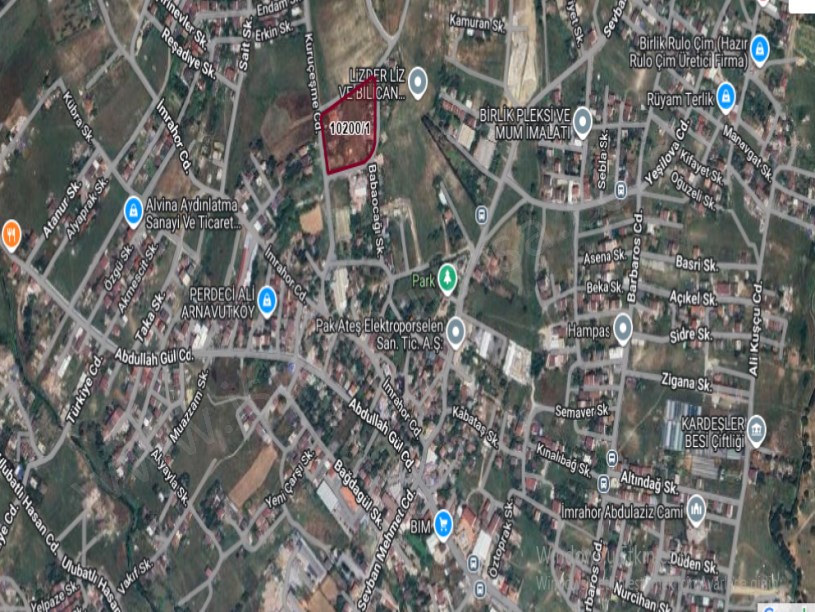 Arnavutköy İmrahorda Satılık Arsa , 181 m2 Cadde Cephe Merkezde 