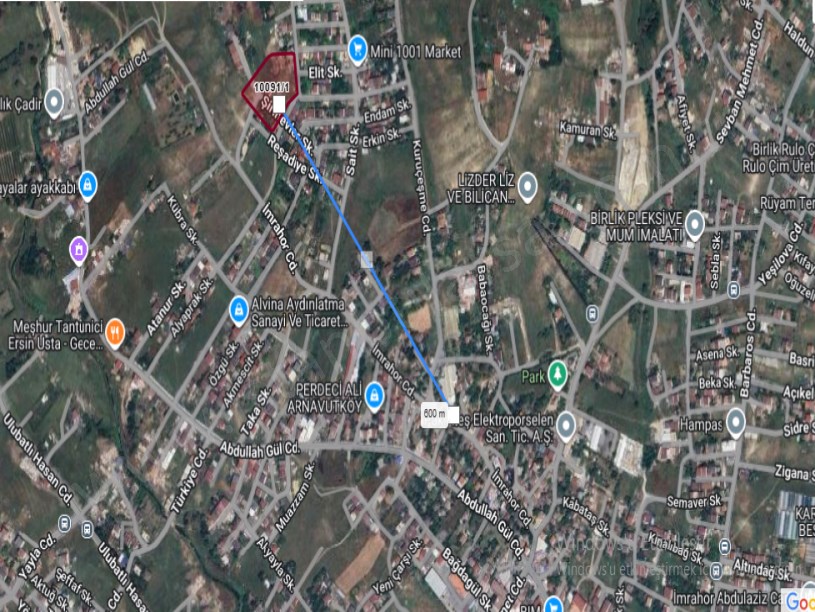 Arnavutköy İmrahorda Satılık Arsa , 108 M2 Hisseli İmarlı  Yolu Var 