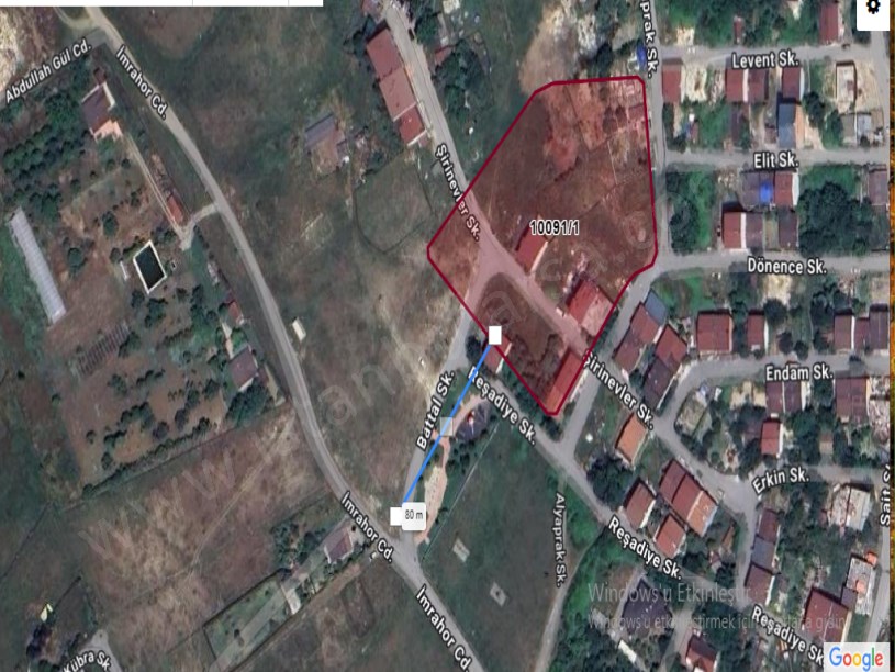 Arnavutköy İmrahorda Satılık Arsa , 108 M2 Hisseli İmarlı  Yolu Var 