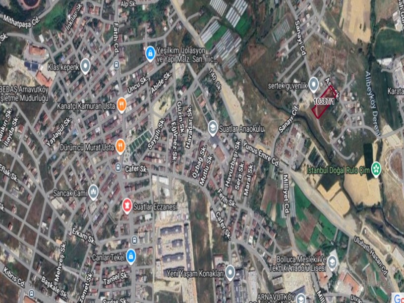 Arnavutköy İmrahorda Satılık Arsa , 132 M2 Hisseli İmarlı Yolu Var 