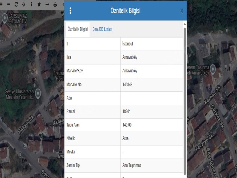 Arnavutköy İslambeyde Satılık Arsa ,149 m2 Müstakil 4 Kat İmarlı  Merkezde 