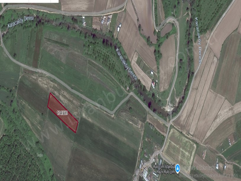 Çatalca Karacaköyde Satılık Arsa , 475 M2 Yolu Var Hisseli