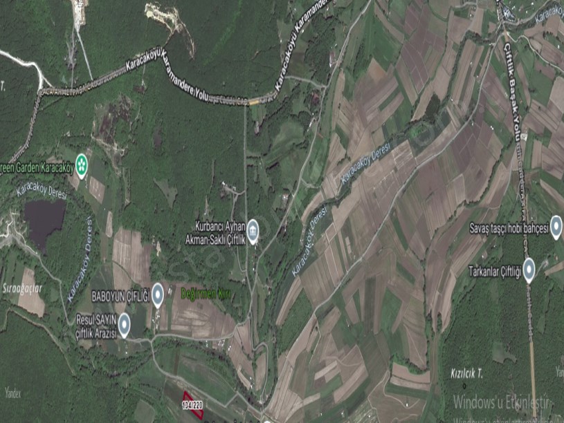 Çatalca Karacaköyde Satılık Arsa , 475 M2 Yolu Var Hisseli