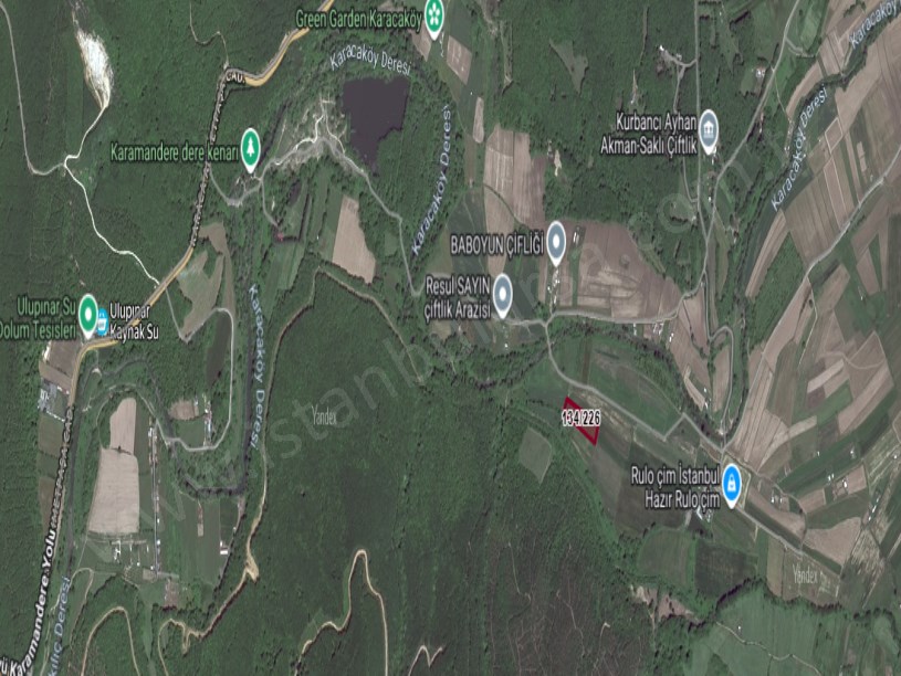 Çatalca Karacaköyde Satılık Arsa , 560 M2 Yolu Var Hisseli 