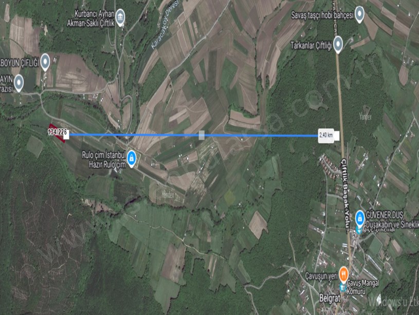 Çatalca Karacaköyde Satılık Arsa , 560 M2 Yolu Var Hisseli 