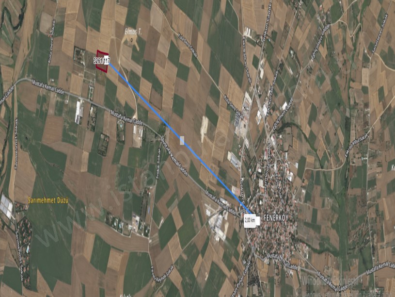 Silivri Fenerköyde Satılık Tarla , 12,200 m2 Müstakil Yol Su Elektrik Mevcut 