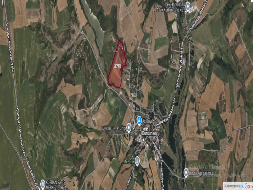 Arnavutköy Dursunköyde Satılık Arsa  , 483 M2 Hisseli Caddeye Yakın 