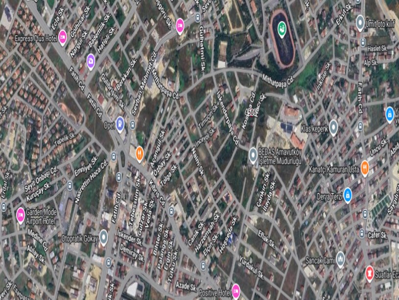 Arnavutköy Yavuzselim Mah Satılık Arsa , 227 m2 Cadde Cephe Müstakil  3 Kat İmarlı 