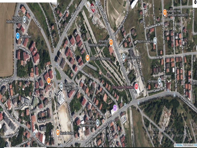 Arnavutköy Hadımköyde Satılık Arsa , 400 M2 Müstakil Telle Çevrili Merkezde 