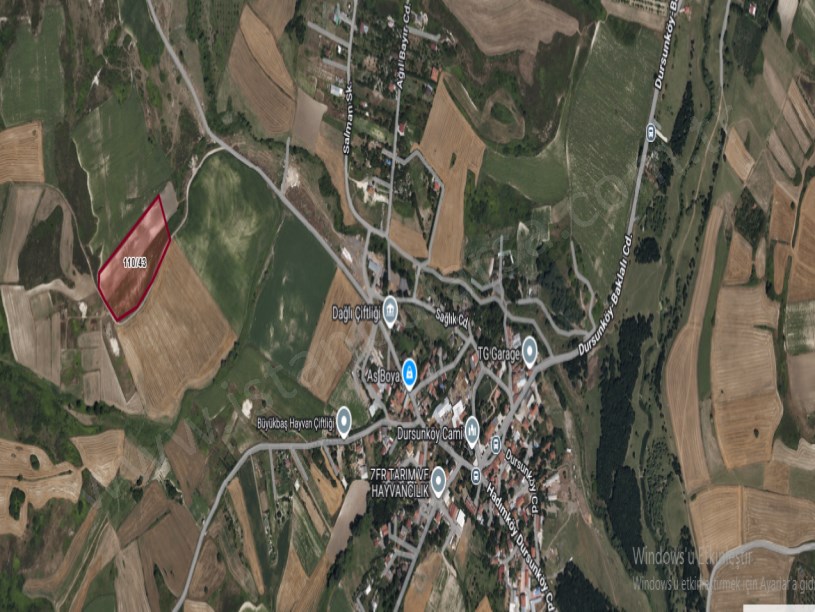 Arnavutköy Dursunköyde Satılık Arsa  , 2,100 m2 Hisseli Yolu Var Evlerin Yakını