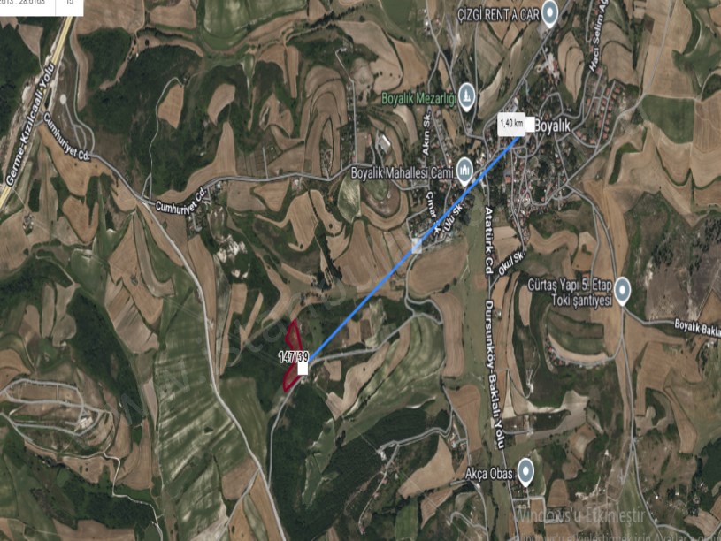 Arnavutköy Boyalıkta Satılık Arsa ,  200 M2 Hisseli Yolu Var