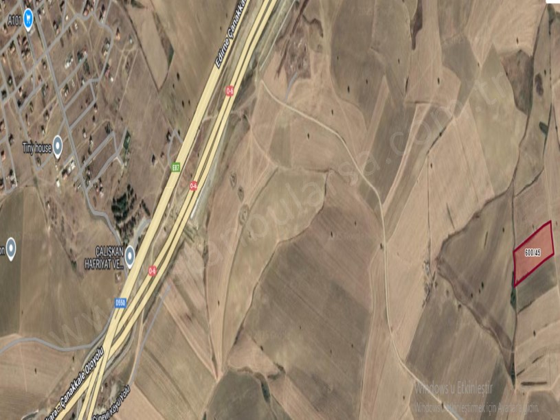 Çanakkale Gelibolu Güneyli Köyü Satılık Arsa , 246 m2 Hisseli Çaplı Yolu Var 