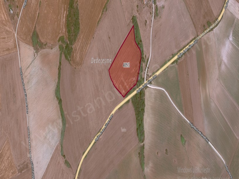 Çanakkale Gelibolu Demirtepe Köyü Satılık Tarla , 14,850 m2 Müstakil  Yolu Var