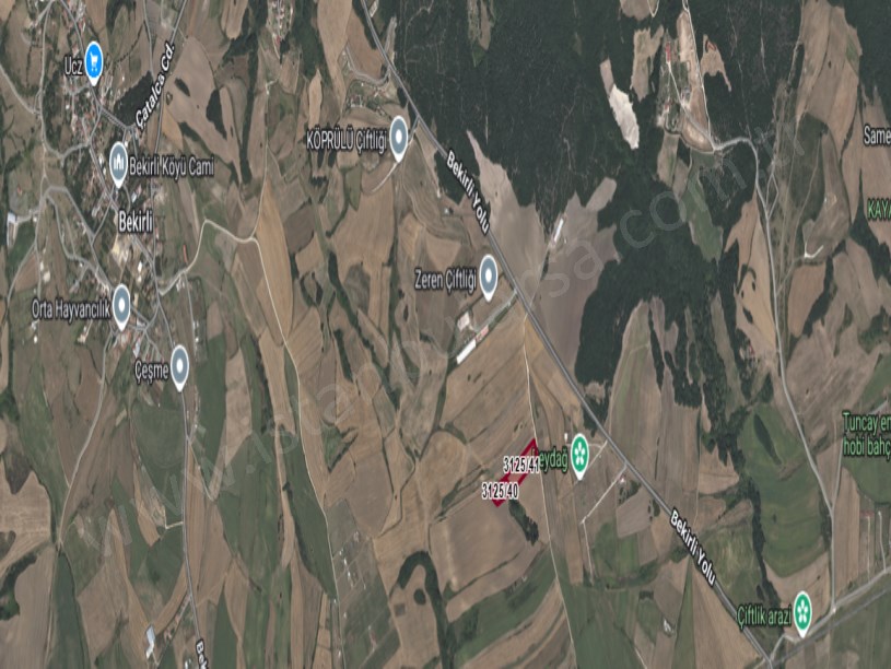 Silivri Akörende Satılık Tarla  , 8,615 m2 Müstakil Yolu Var 