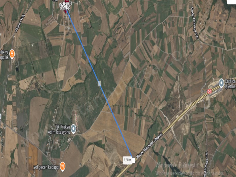 Silivri Akörende Satılık Tarla  , 20 Dönüm Çiftlik Müstakil 