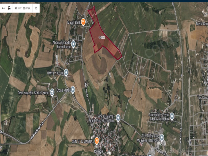 Arnavutköy Çilingirde Satılık Arsa , 1,165 m2 Hisseli İmarlı 