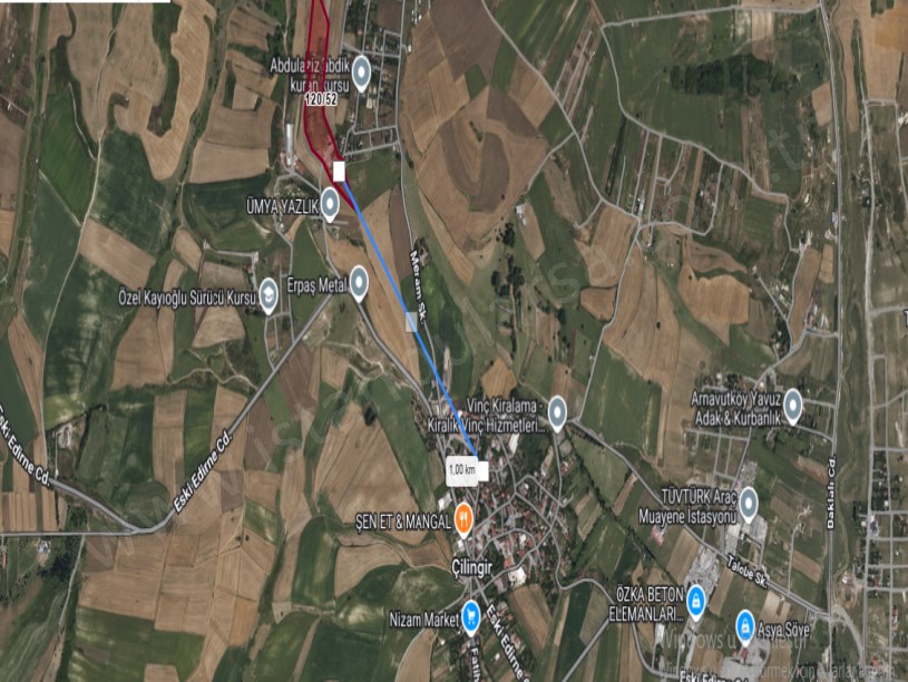 Arnavutköy Çilingirde Satılık Arsa , 119 M2 Çaplı Muvafakatnameli  Yolu Var 