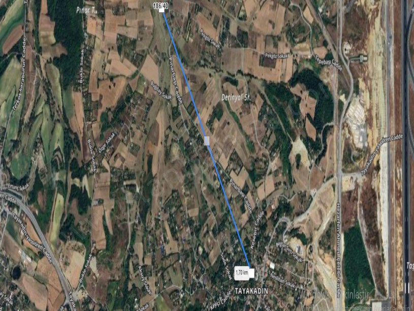 Arnavutköy Tayakadın Satılık Arsa , 393 M2 Caddeye Yakın Merkezde Hisseli 