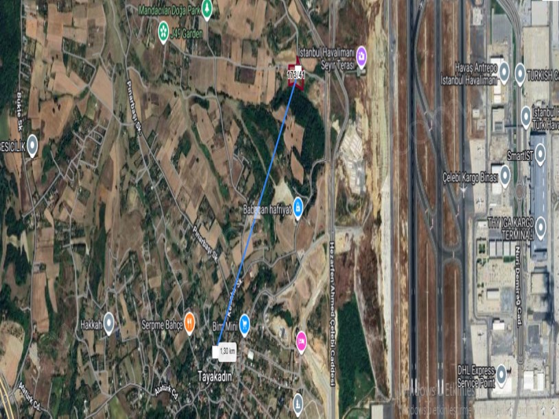 Arnavutköy Tayakadın Satılık Arsa , 294 M2 Cadde Cephe İmarlı Merkezde 