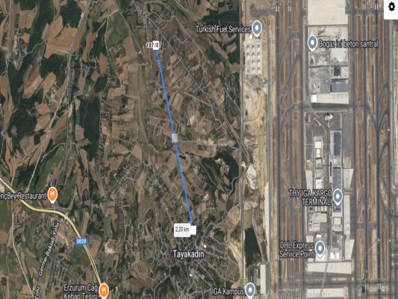 Arnavutköy Tayakadın Satılık Arsa , 302 M2 Evlerin Yakını Yolu Var Merkezde 