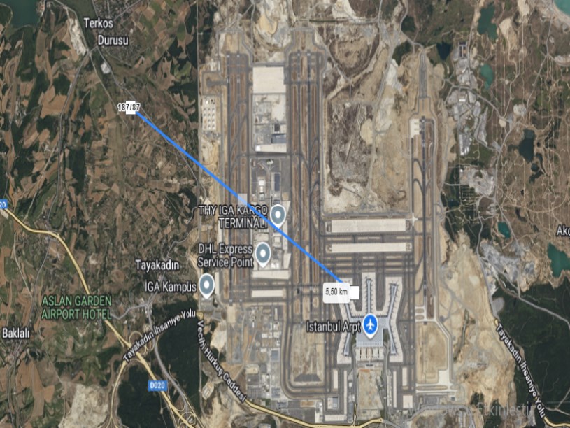 Arnavutköy Tayakadın Satılık Arsa , 302 M2 Evlerin Yakını Yolu Var Merkezde 