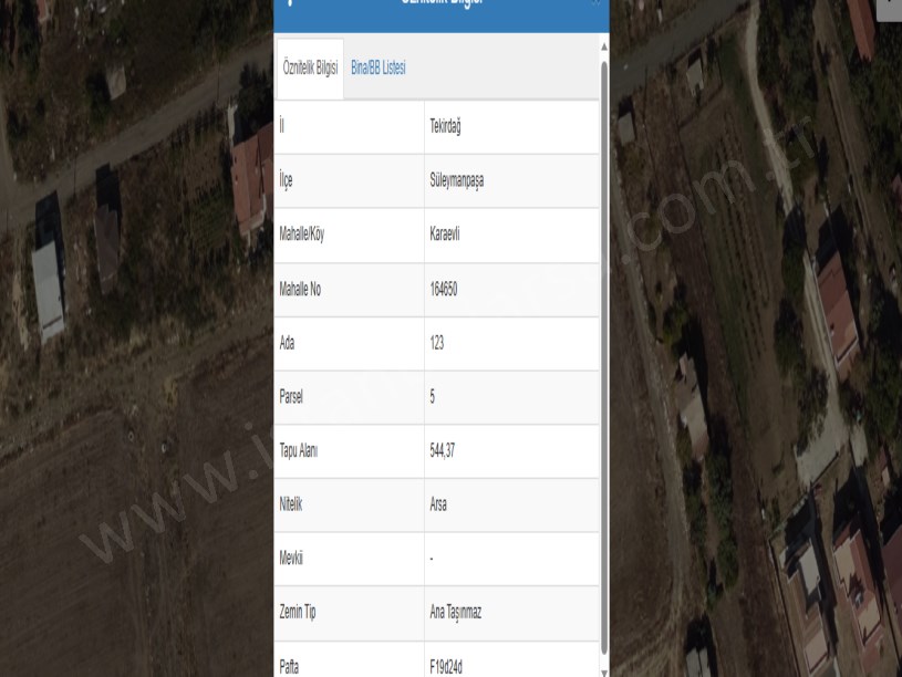 Tekirdağ Süleymanpaşa Karaevli Mah Satılık Arsa , 1,085 m2 Deniz Manzaralı Villa İmarlı