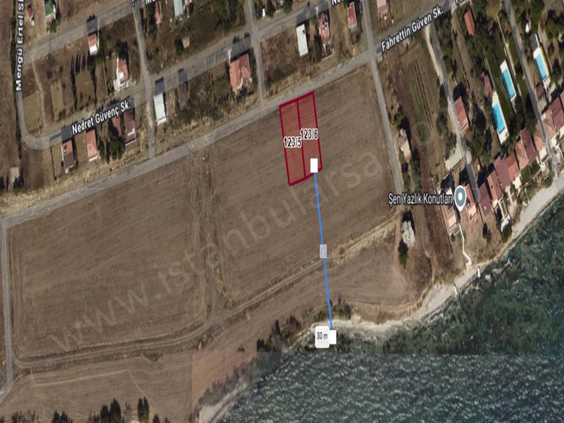 Tekirdağ Süleymanpaşa Karaevli Mah Satılık Arsa , 1,085 m2 Deniz Manzaralı Villa İmarlı