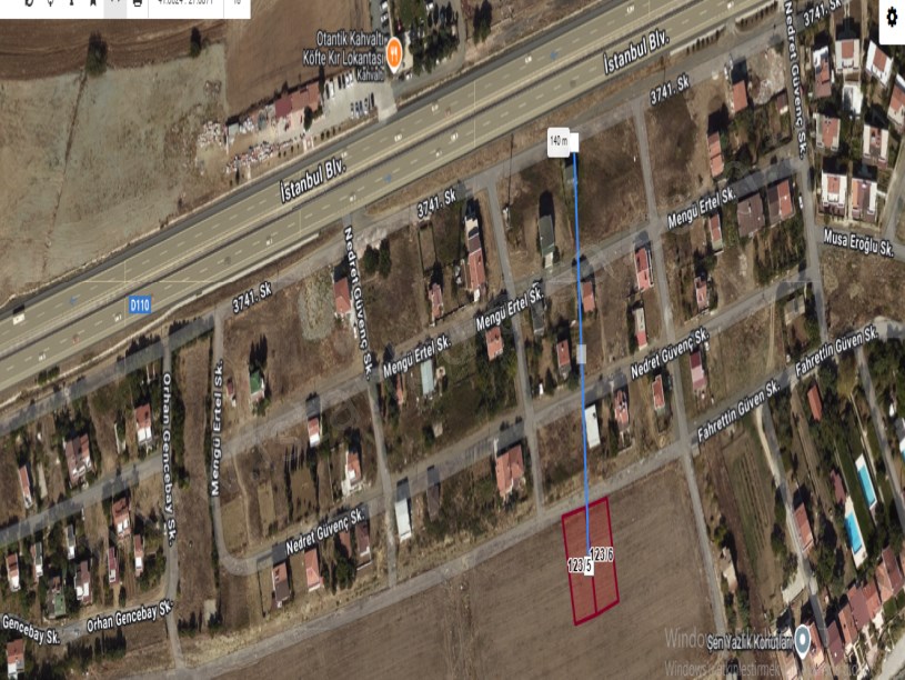 Tekirdağ Süleymanpaşa Karaevli Mah Satılık Arsa , 1,085 m2 Deniz Manzaralı Villa İmarlı