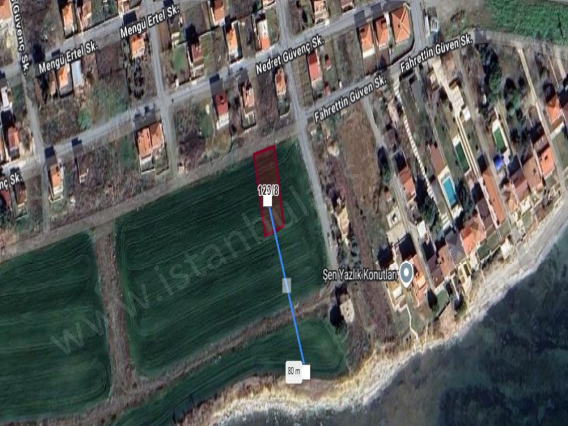 Tekirdağ Süleymanpaşa Karaevli Mah Satılık Arsa , 535 m2 Deniz Manzaralı Villa İmarlı