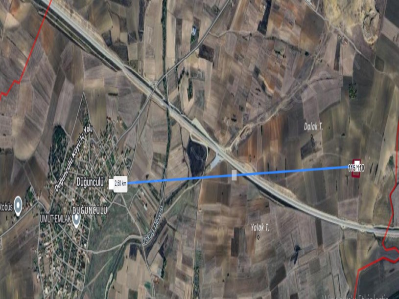 Kırklareli Babaeski Düğüncülü Köyünde Satılık Arsa , 415 m2 Hisseli Yolu Var