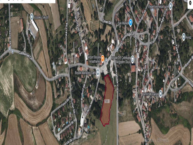 Arnavutköy Boyalıkta Satılık Arsa , 1,136 M2 Hisseli Yolu Var 