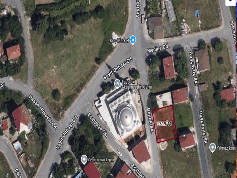 Arnavutköy Taşolukta Satılık Arsa , 335 M2 Villa İmarlı  Merkezde  