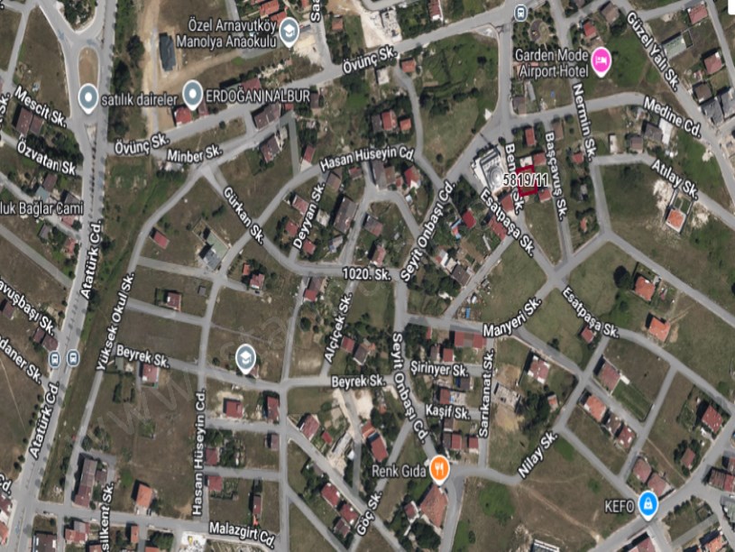 Arnavutköy Taşolukta Satılık Arsa , 335 M2 Villa İmarlı  Merkezde  