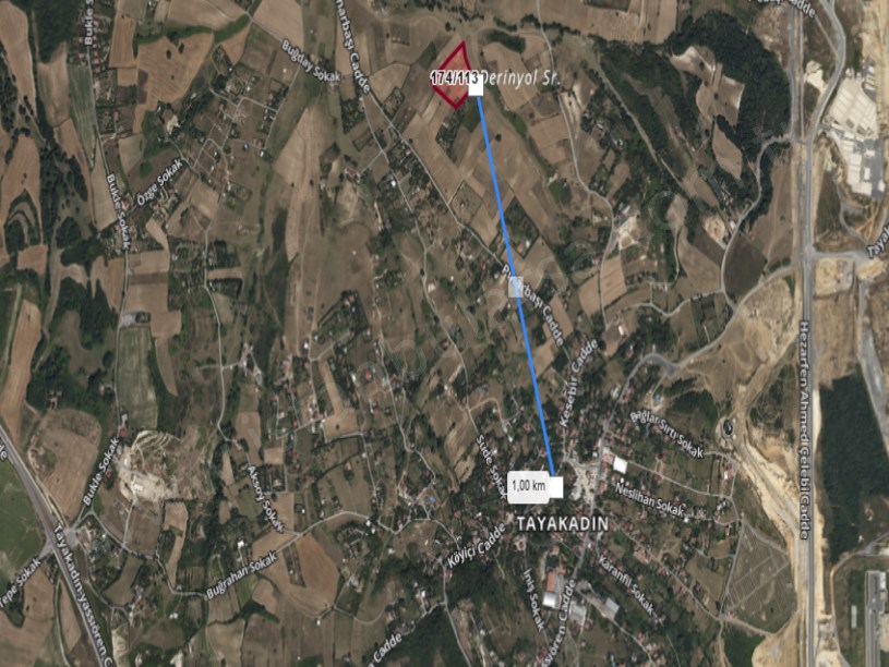 Arnavutköy Tayakadın Satılık Arsa , 250 m2 Hisseli Çaplı 