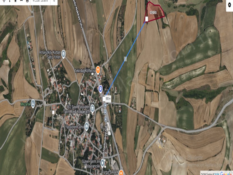 Arnavutköy Yassıörende Satılık Arsa , 237 M2 Hisseli İmarlı 