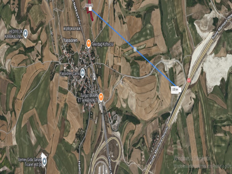 Arnavutköy Dursunköyde Satılık Arsa  , 1, 275 M2 Hisseli Yolu Var Evlerin Yakını  