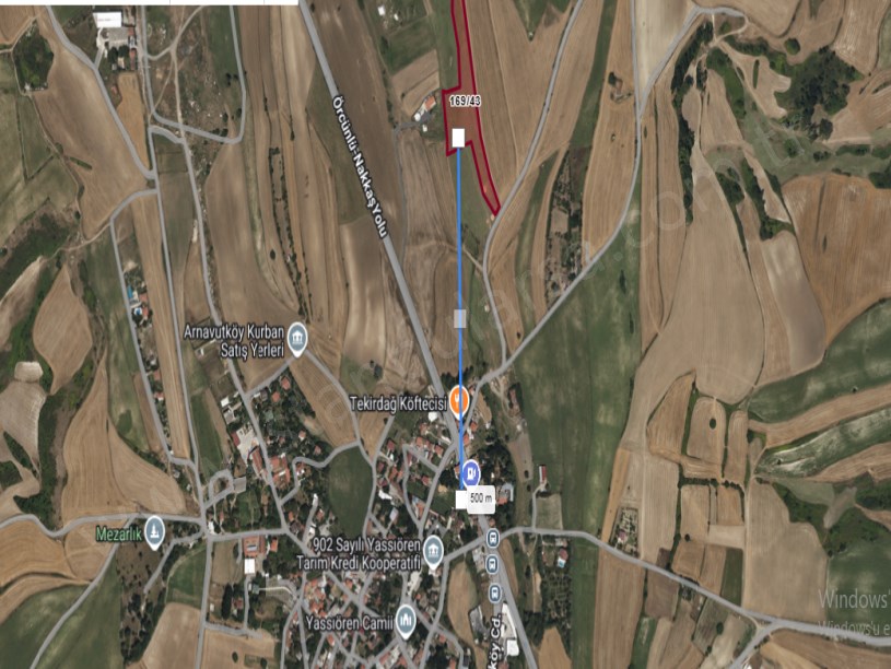 Arnavutköy Dursunköyde Satılık Arsa  , 1, 275 M2 Hisseli Yolu Var Evlerin Yakını  