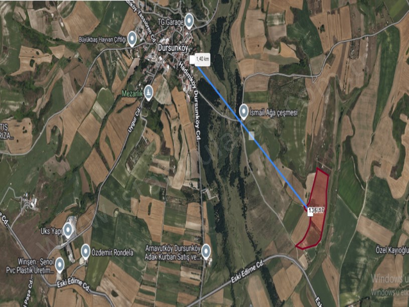 Arnavutköy Dursunköyde Satılık Arsa  , 1,500 M2 Hisseli Yolu Var